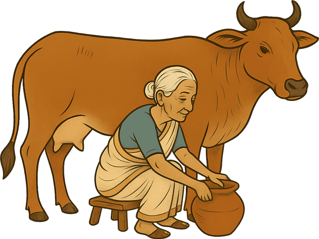 বিশুদ্ধ গরুর দুধ থেকে তৈরি